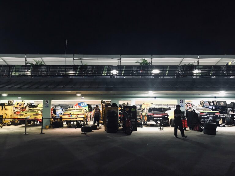 2018 NASCAR Championship 4 in the Homestead-Miami Speedway garage area