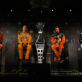 Joey Logano, Kyle Busch, Martin Truex Jr and Kevin Harvick - 2018 NASCAR Championship 4
