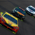 Joey Logano leads at Homestead-Miami Speedway