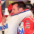 Kevin Harvick and Rodney Childers in victory lane at Texas Motor Speedway