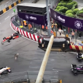 Sophia Floersch, Formula driver launched over the catch fence; Driver ok (Video)