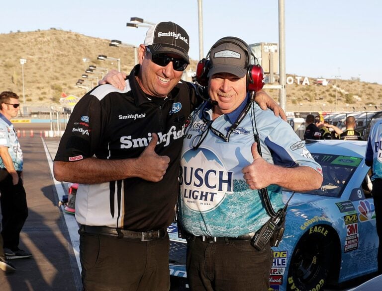 Tony "old man" Gibson at ISM Raceway with Kevin Harvick