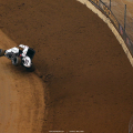 Kyle Larson nearly rolls his dirt midget in the Gateway Dirt Nationals 4950