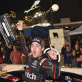 Noah Gragson in victory lane at the Snowball Derby