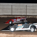 Chase Junghans, Scott Bloomquist and Bobby Pierce in the Wild West Shootout