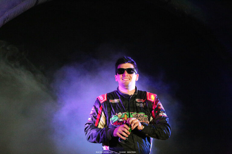 Joey Coulter during driver intros for the Gateway Dirt Nationals