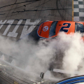 Brad Keselowski - Burnout after winning Atlanta Motor Speedway