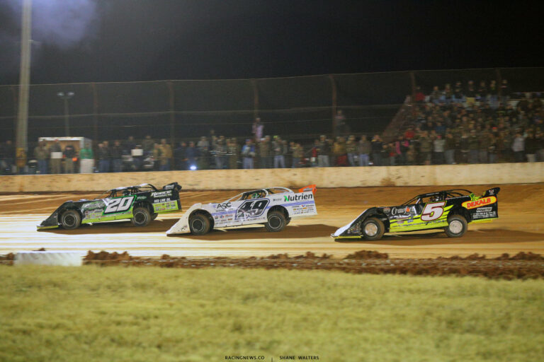 Jimmy Owens, Jonathan Davenport and Don O'Neal at Golden Isles Speedway 6345