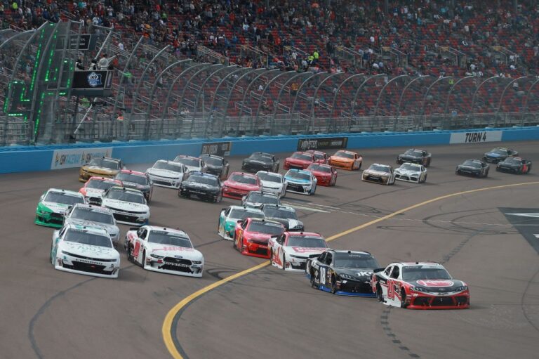 Christoipher Bell, Kyle Busch, Cole Custer and Tyler Reddick in the NASCAR Xfinity Series at ISM Raceway