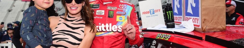 Kyle Busch, Samantha Busch and Brexton Busch - NASCAR