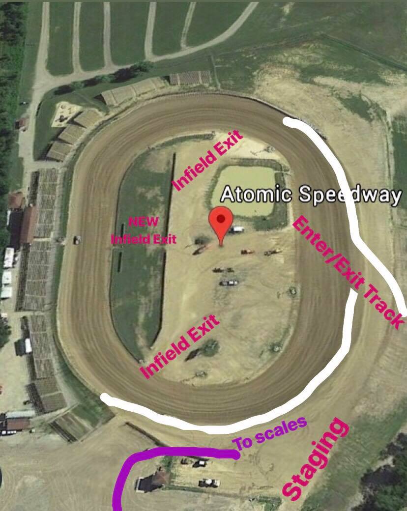 Atomic Speedway walls