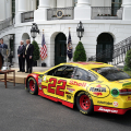 Joey Logano, Roger Penske and NASCAR visit the White House