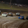 Jonathan Davenport, Kyle Bronson, Hudson O'Neal and Don O'Neal at Magnolia Motor Speedway - Lucas Dirt 4325