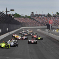 Simon Pagenaud and Ed Carpenter lead in the Indy 500 at Indianapolis Motor Speedway - Indycar Series