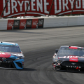 Kyle Busch and Clint Bowyer at Pocono Raceway