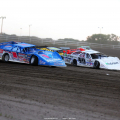 Joanthan Davenport and Brandon Sheppard at Brown County Speedway - Dirt Late Models 1241