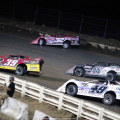 Tim McCreadie, Bobby Pierce, Chris Madden and Jonathan Davenport in the SIlver Dollar Nationals at I-80 Speedway 2926