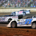 Chris Madden, Mike Marlar and Hudson O'Neal in the North South 100 at Florence Speedway - Lucas Oil Series 3989