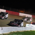 Chris Madden, Scott Bloomquist, Joanthan Davenport and Mike Marlar in the Topless 100 at Batesville Motor Speedway 4833