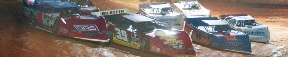 Tim McCreadie, Devin Moran, Kyle Bronson and Jonathan Davenport at Ponderosa Speedway - Lucas Oil Late Models 5888