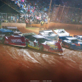 Tim McCreadie, Devin Moran, Kyle Bronson and Jonathan Davenport at Ponderosa Speedway - Lucas Oil Late Models 5888