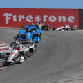 Will Power in the crokscrew corner at Laguna Seca - Indycar