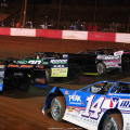 Jimmy Owens, Michael Page and Josh Richards at Dixie Speedway - Lucas Oil Late Models 8734