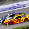 Joey Logano and Chase Elliott at Kansas Speedway - NASCAR Cup Series