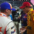 Joey Logano and Denny Hamlin at Martinsville Speedway - NASCAR fight