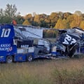 Kaulig Racing - NASCAR hauler crash
