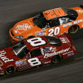2007 Dale Earnhardt Jr and Tony Stewart at Daytona International Speedway - NASCAR