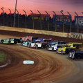 Jimmy Owens, Mike Marlar and Scott Bloomquist on The Dirt Track at Charlotte - World of Outlaws Late Model Series 0978