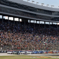 Kevin Harvick leads them to the green at Texas Motor Speedway - NASCAR