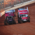 Schuchart and Mansen on The Dirt Track at Charlotte - World of Outlaws Sprint Car Series 0802