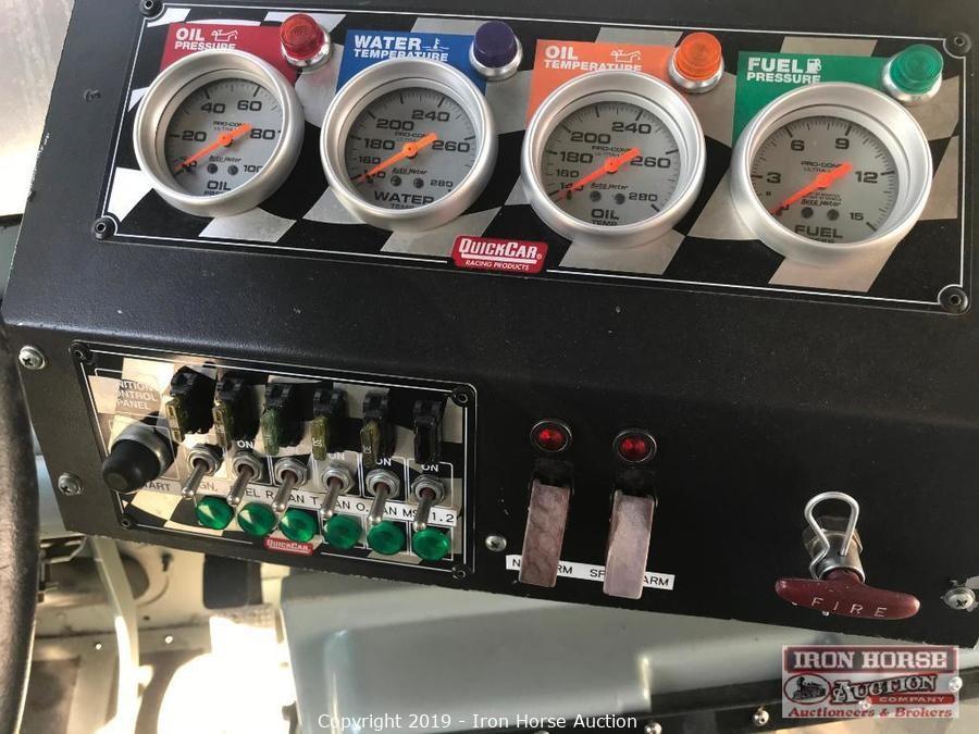 NASCAR gauges in UPS truck