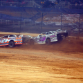 Ryan Unzicker and Tyler Carpenter in the Gateway Dirt Nationals - Dirt Late Models 2597