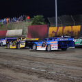 Brandon Sheppard, Billy Moyer Jr, Kyle Bronson, Brandon Overton and Jimmy Owens at East Bay Raceway Park - Lucas Oil Late Model Series 4437