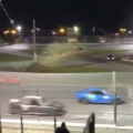 Driver lands on pace car - Citrus County Speedway