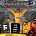 Joey Logano in victory lane - NASCAR