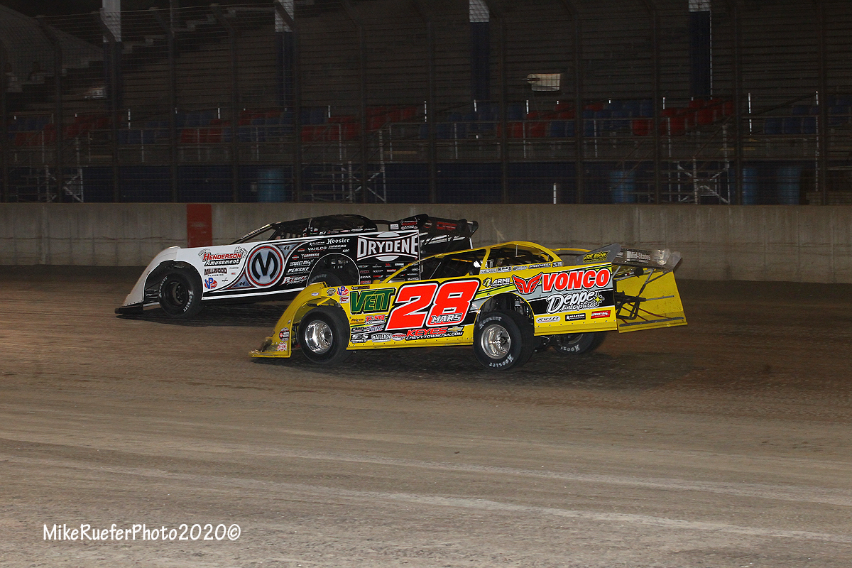 Jimmy Mars and Chris Madden at Davenport Speedway