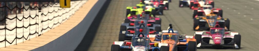 Scott McLaughlin leads at Indianapolis Motor Speedway - INDYCAR iRacing