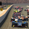 Scott McLaughlin leads at Indianapolis Motor Speedway - INDYCAR iRacing