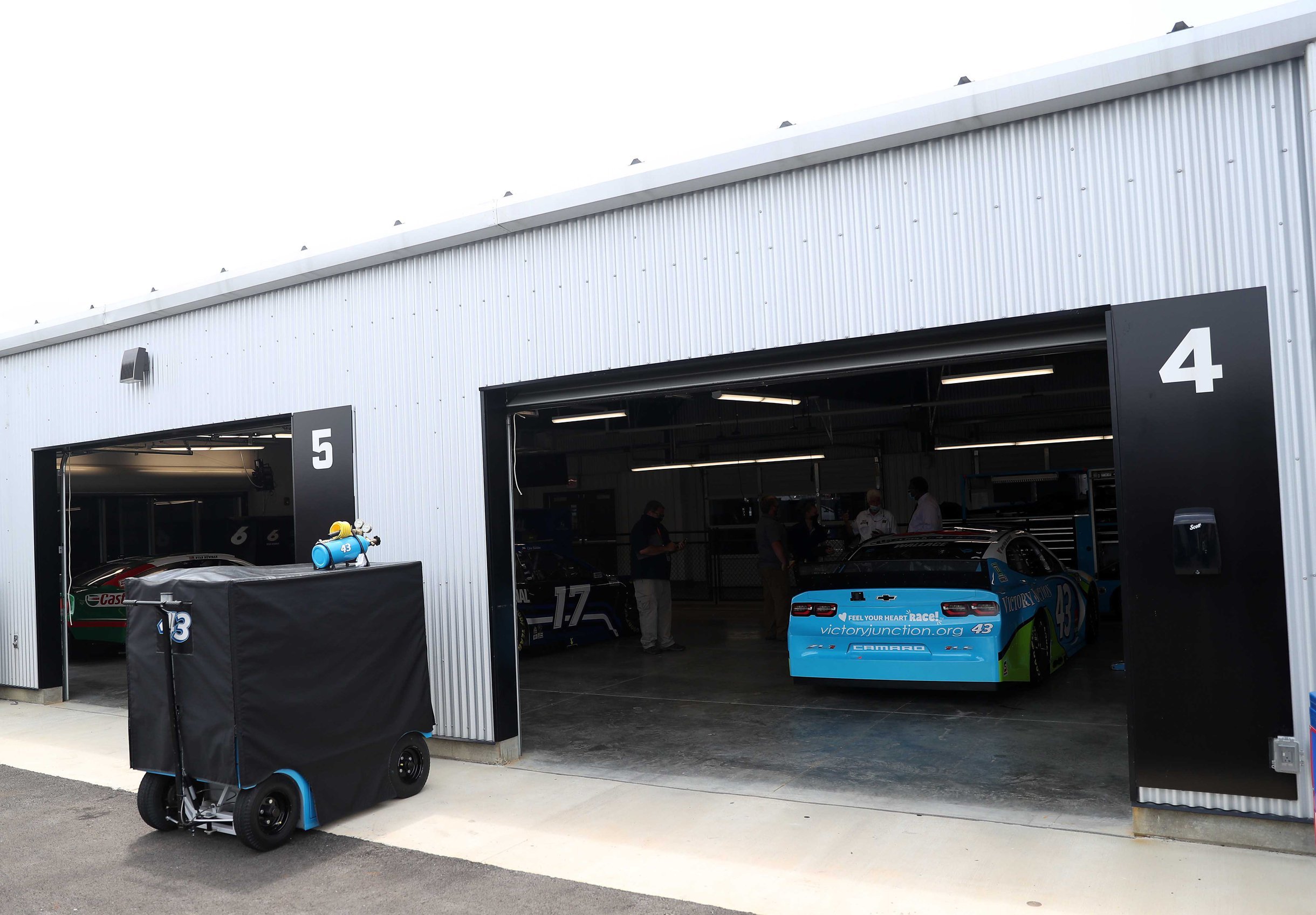 Bubba Wallace - NASCAR garage area at Talladega Superspeedway - NASCAR Cup Series
