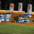 Lucas Oil Late Model Dirt Series four wide at 411 Motor Speedway 7340