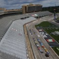 NASCAR pauses on the front stretch at Atlanta Motor Speedway