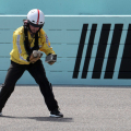 NASCAR safety official picks up tungsten at Homestead-Miami Speedway