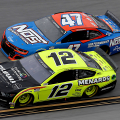 Ricky Stenhouse Jr and Ryan Blaney at Talladega Superspeedway - NASCAR Cup Series