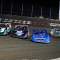 Brandon Sheppard, Ricky Thornton Jr and Jimmy Owens in the Silver Dollar Nationals at I-80 Speedway - Lucas Oil Late Model Dirt Series 0343