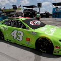Bubba Wallace and the Cash App car on the pit lane at Texas Motor Speedway - NASCAR Cup Series