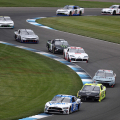 Chase Briscoe leads Austin Cindric and Noah Gragson - Indianapolis Road Course - NASCAR Xfinity Series